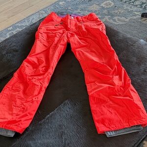 Womens orange Snow Pants with Purple Lining NWoT